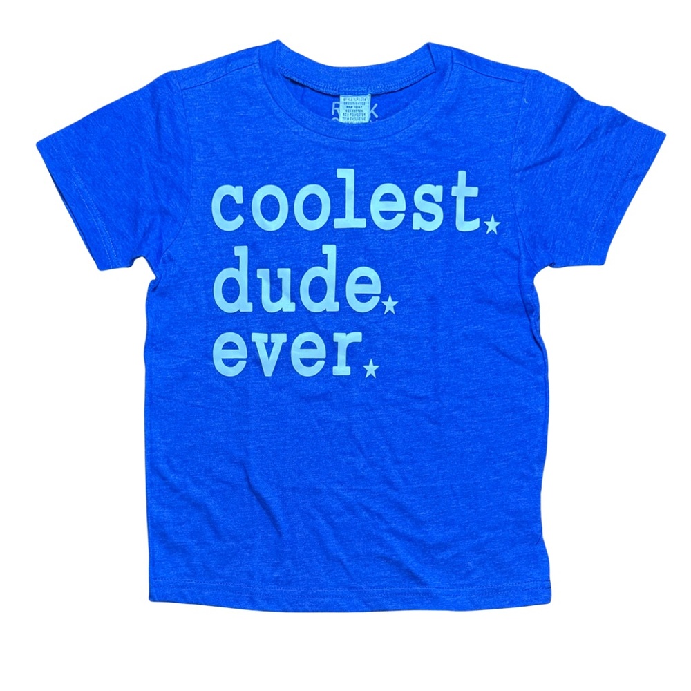 Rock Candy Blue Coolest Dude Ever t-shirt boys size 4T NWOT
